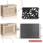 A-premium Ac Condenser & Cooling Fan Assy Kit For Volvo S80 08-15 XC70 V70. Fixed Price $214.99.