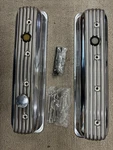 Moon Sbc Chevrolet V8 Valve Covers Finned Aluminum 84 And Newer, MP659. Fixed Price $400.00.